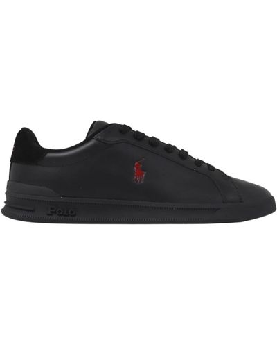 Ralph Lauren Sneakers schwarz/rot