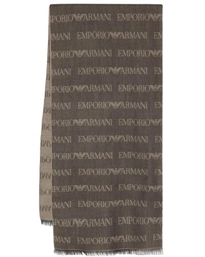 Emporio Armani Winter Scarves - Brown