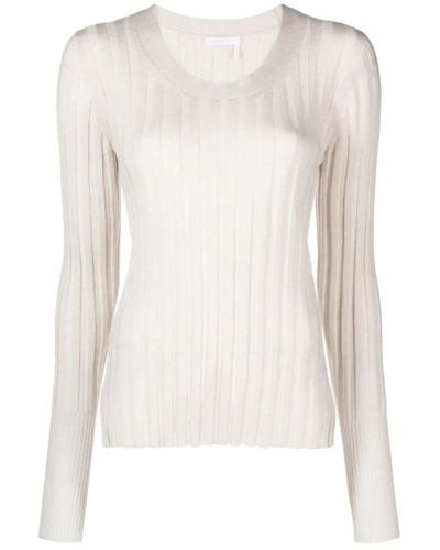 See By Chloé Round-Neck Knitwear - White