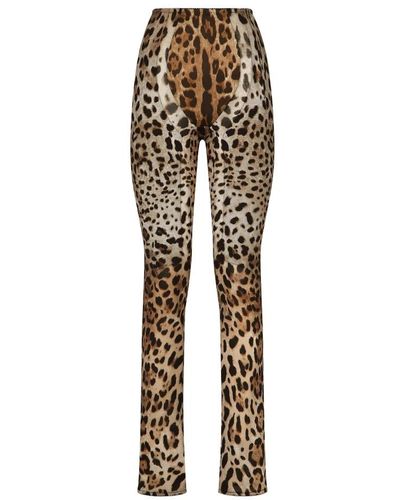 Dolce & Gabbana Trousers > leggings - Métallisé
