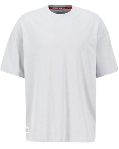 Alpha Industries Logo bp t shirt - Bianco