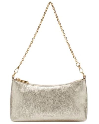 Coccinelle Mini bag grained leather / pale gold - Giallo