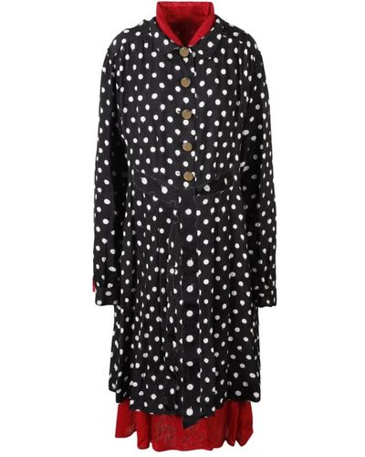 Balenciaga Spray Dots Reversible Dress - Schwarz