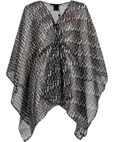 Philipp Plein Ponchos - Gris