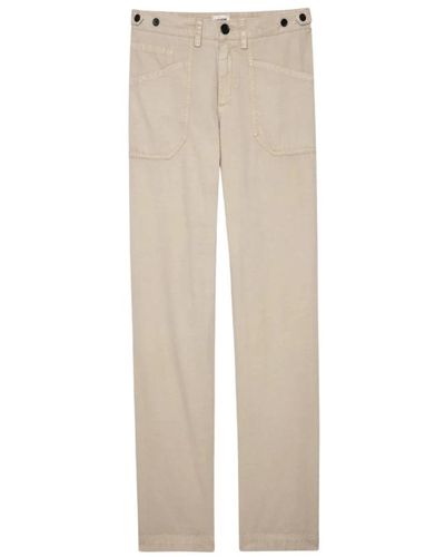 Zadig & Voltaire Straight Trousers - Natural