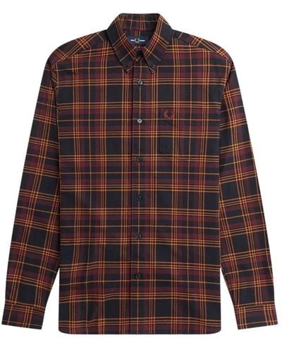 Fred Perry Casual Shirts - Brown