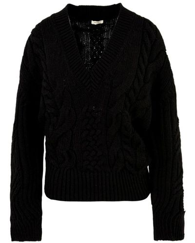 hinnominate V-Neck Knitwear - Black