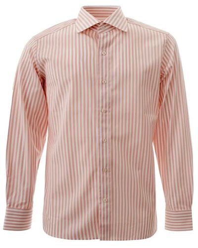 Tom Ford Gestreiftes Regular Fit Hemd - Pink