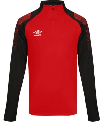 Umbro Teamwear sweatshirt chal 1/2 zp - Rosso