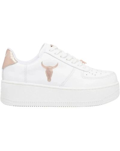 Windsor Smith Recharge rose gold sneakers - Weiß