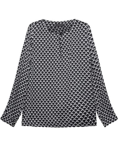 Elena Miro Blusa e camicia in viscosa - Nero