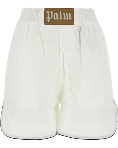 Palm Angels Short Shorts - Weiß
