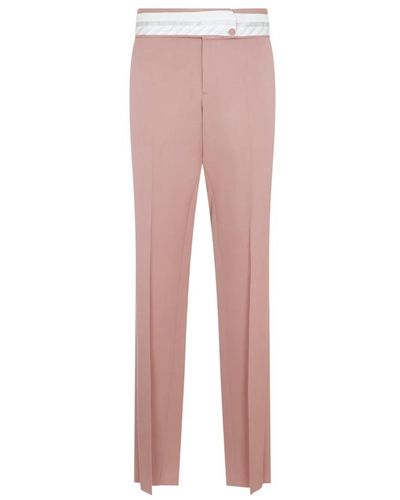 Dior Rote wolle homme hose - Pink