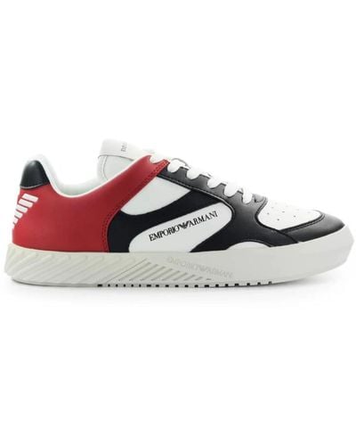 Emporio Armani Shoes > sneakers - Rouge