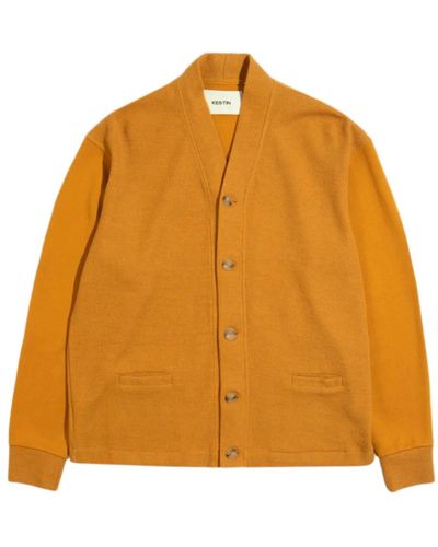 Kestin Glencorse cardigan in lana giapponese - Arancione