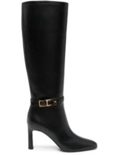 Sergio Rossi Nora 80mm Knee-high Leather Boots - Black