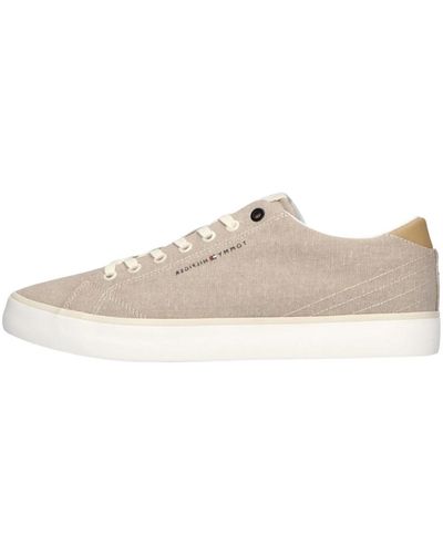 Tommy Hilfiger Niedrige chambray sneakers - Natur