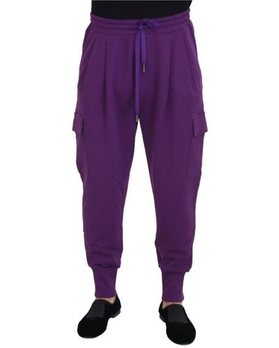 Dolce & Gabbana Sweatpants - Purple