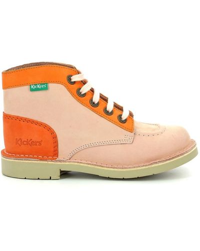 Kickers Shoes > boots > lace-up boots - Orange