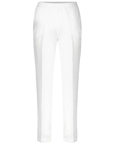 Riani Slim-Fit Trousers - White
