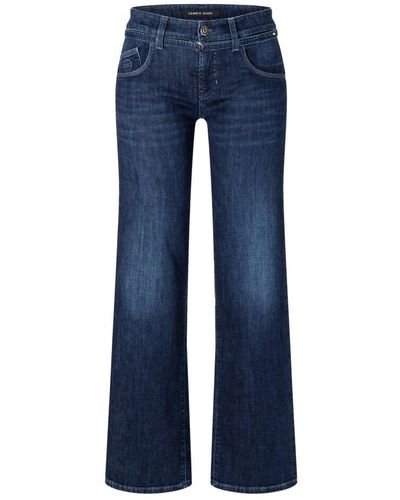 Cambio Tess wide leg jeans - Bleu