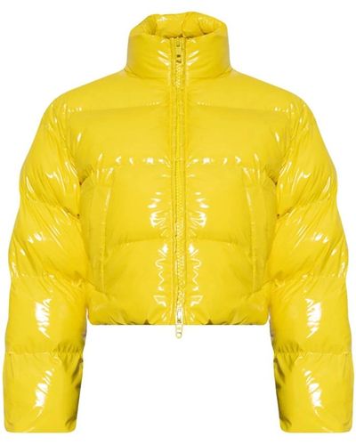 Balenciaga Jacke mit hohem kragen - Gelb