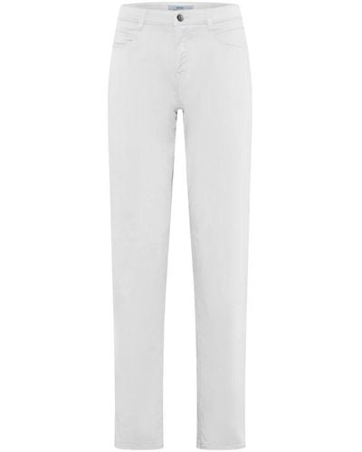 Brax Pantaloni bianchi a gamba dritta - Bianco