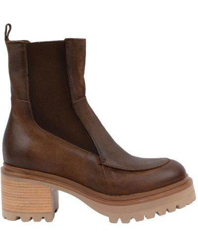 Mjus Heeled Boots - Brown