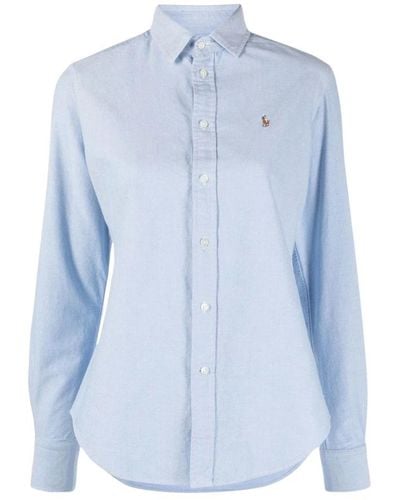Ralph Lauren Camisas clásicas con botones y mangas largas - Azul
