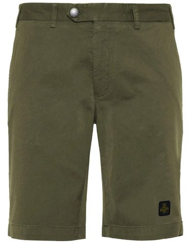Refrigiwear Beige bermuda shorts aus baumwollmischung - Grün