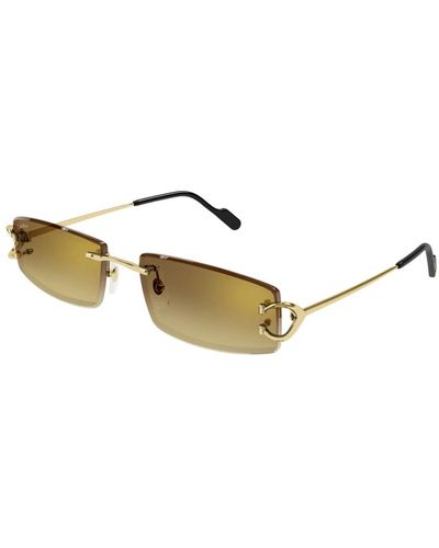 Cartier Quadratische oversize-sonnenbrille mit c-detail - Mettallic