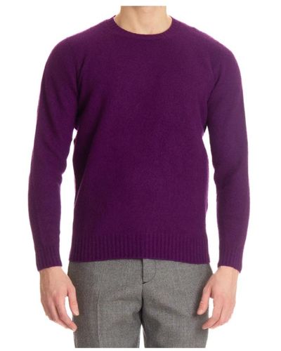 Drumohr Knitwear > round-neck knitwear - Violet