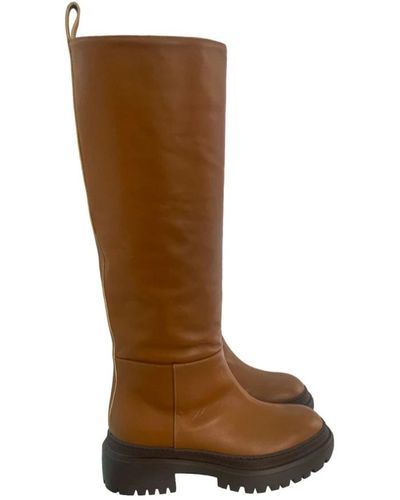 L'Autre Chose High Boots - Brown