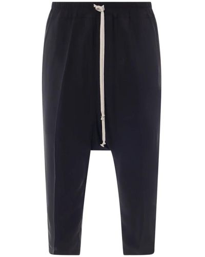 Rick Owens Trousers > cropped trousers - Bleu