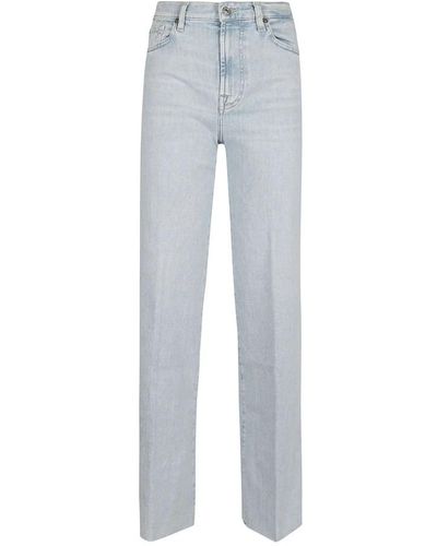 7 For All Mankind Straight Jeans - Gray