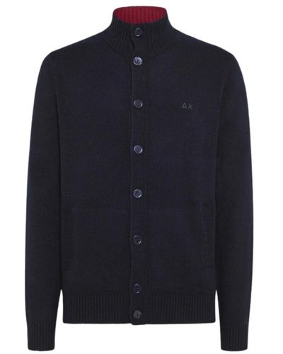 Sun 68 Knitwear > cardigans - Bleu