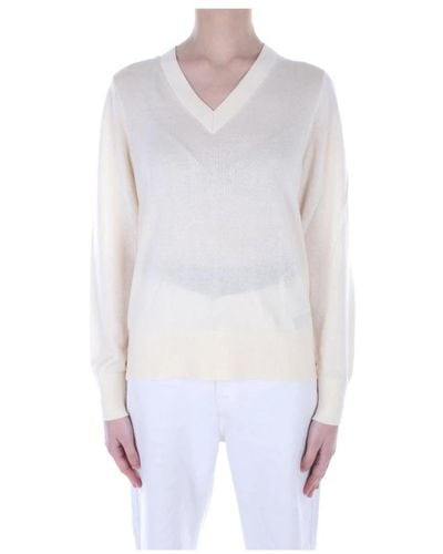 Tommy Hilfiger V-Neck Knitwear - White