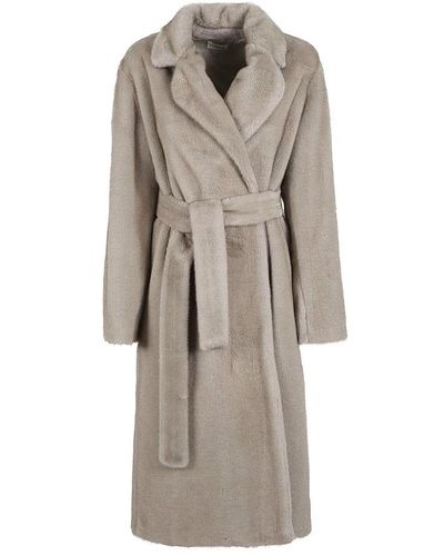 P.A.R.O.S.H. Belted Coats - Brown