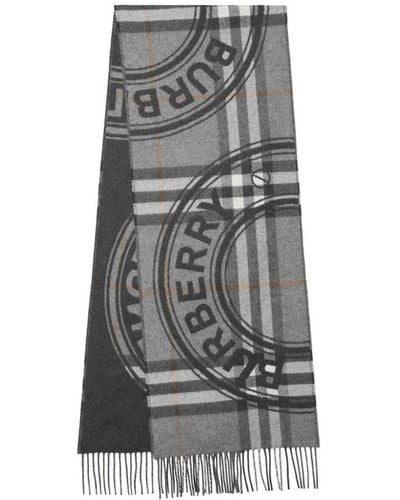 Burberry Winter Scarves - Gray