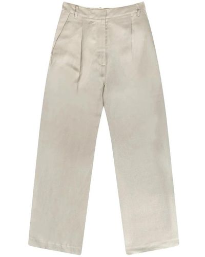 Munthe Pantaloni eleganti con pieghe frontali - Grigio