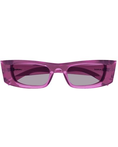 Saint Laurent Glasses - Purple