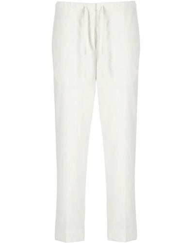 Jil Sander Cropped Pants - White