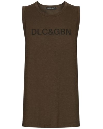 Dolce & Gabbana Tops > sleeveless tops - Marron