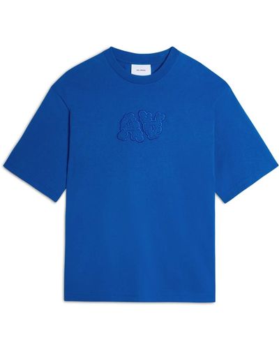 Axel Arigato T-Shirt mit Bubble-A-Signatur Trail - Blau