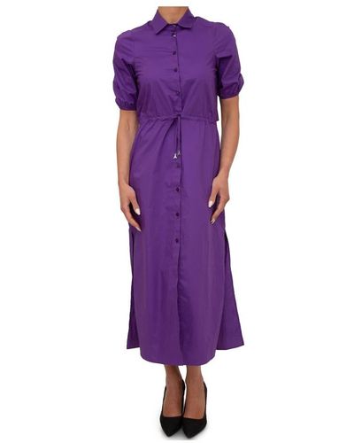 Patrizia Pepe Shirt Dresses - Purple