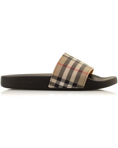 Burberry Shoes > flip flops & sliders > sliders - Marron