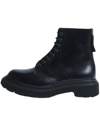 Adieu Lace-Up Boots - Black