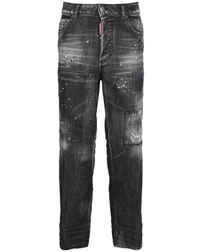 DSquared² Stilvolle loose-fit jeans - Grau