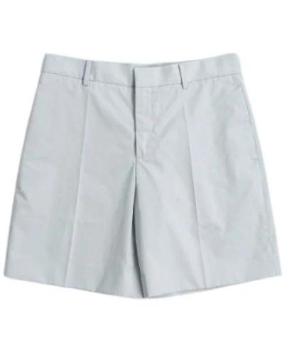 Off-White c/o Virgil Abloh Pantalones cortos de algodón azul cielo heavycot - Gris