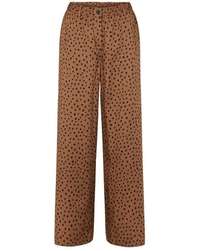 LauRie Wide Trousers - Brown